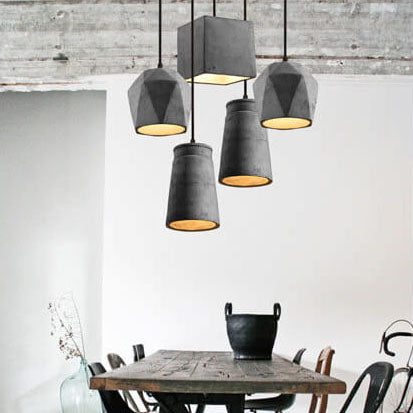 SMD Living industriële cement hanglamp