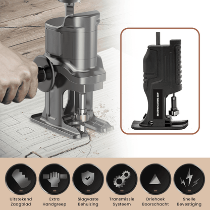 BladeEx reciprozaag boormachine adapter