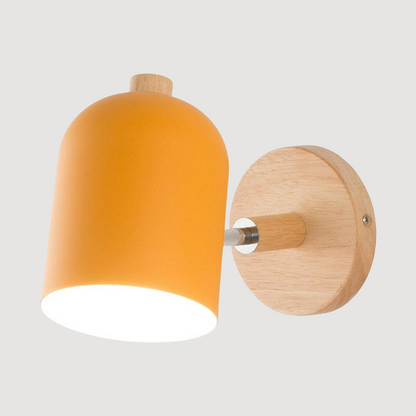 Lumio Scandinavische Houten LED Wandlamp
