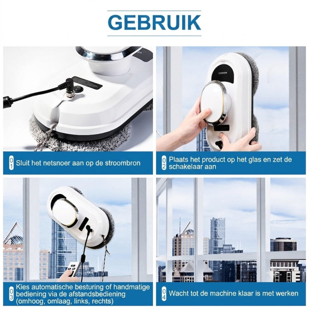 Ramenwasser Robot automatische glasreiniger