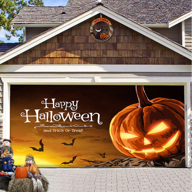 SpookShade Halloween garagedeur decoratie