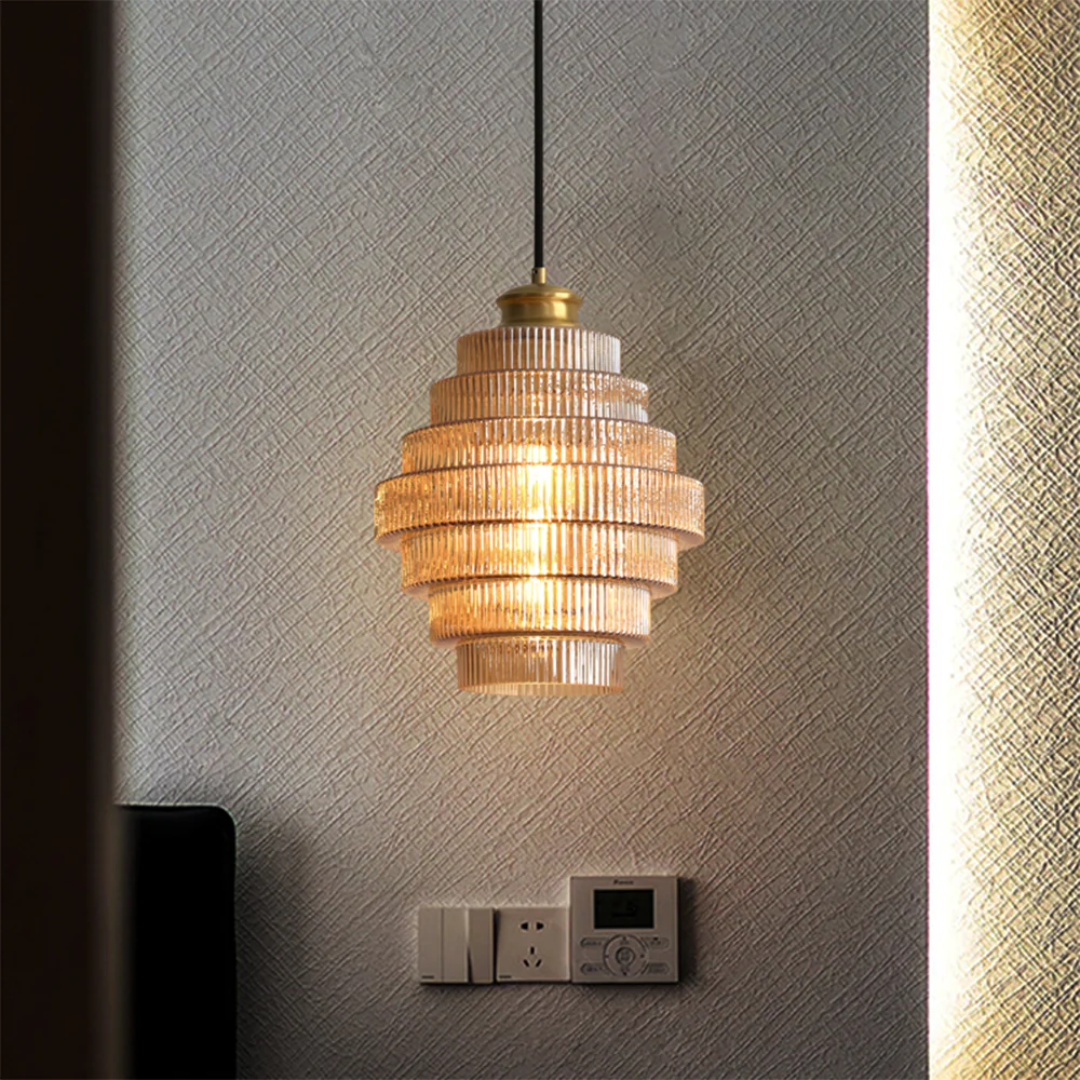 SMD Living golvende glazen hanglamp