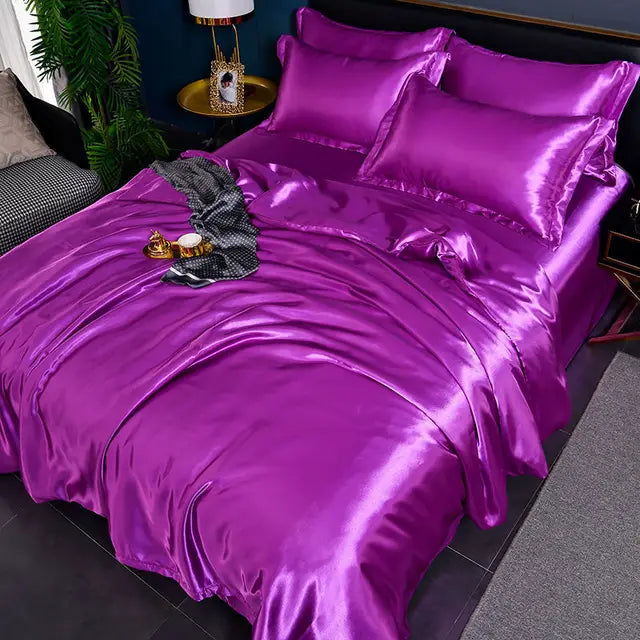 SilkSerenity luxe satijnen dekbedovertrek