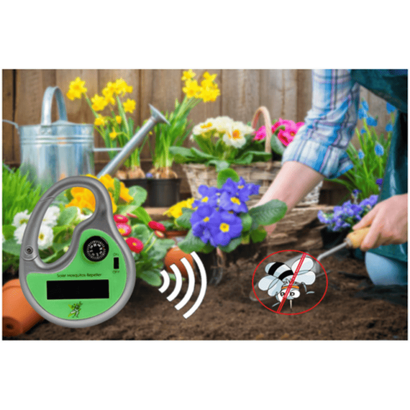 Ultrasone muggenverjager op zonne-energie