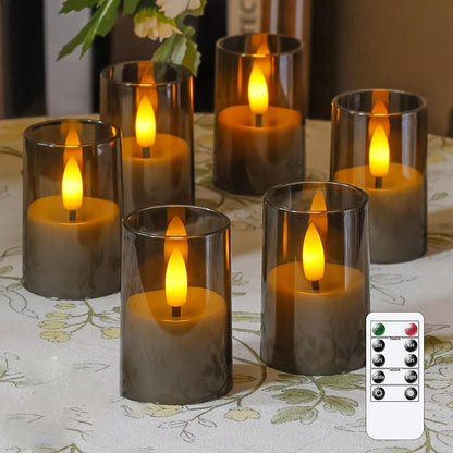 Vlamloze LED-kaarsen 6-pack met afstandsbediening