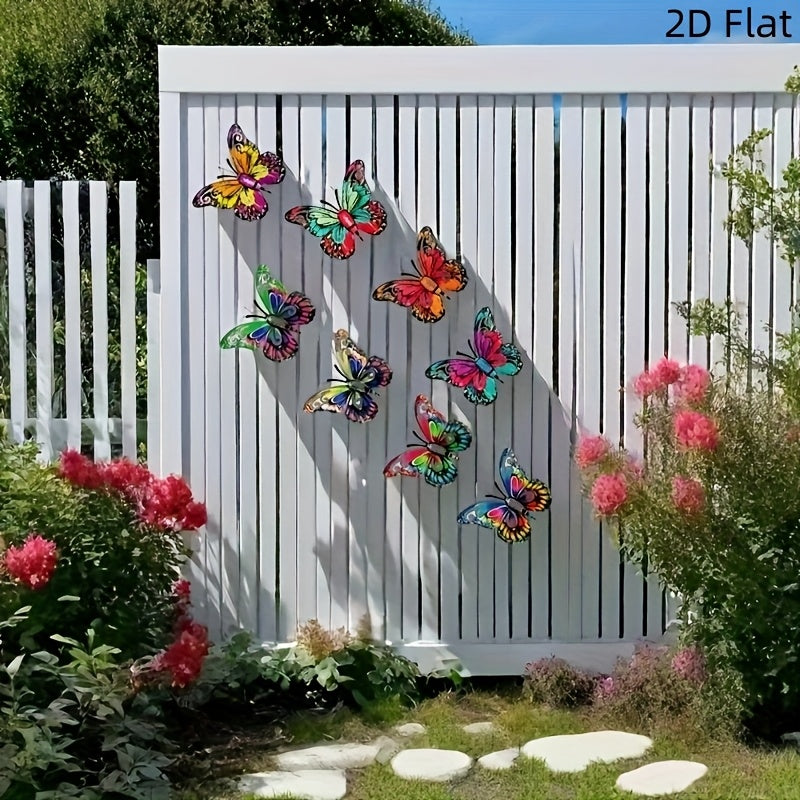 Metalen Vlinder Muurdecoratie Set