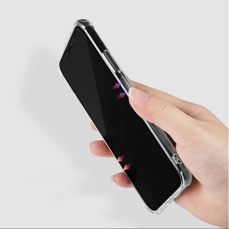 iPhone X / Xs transparant TPU hoesje met pasjesvak