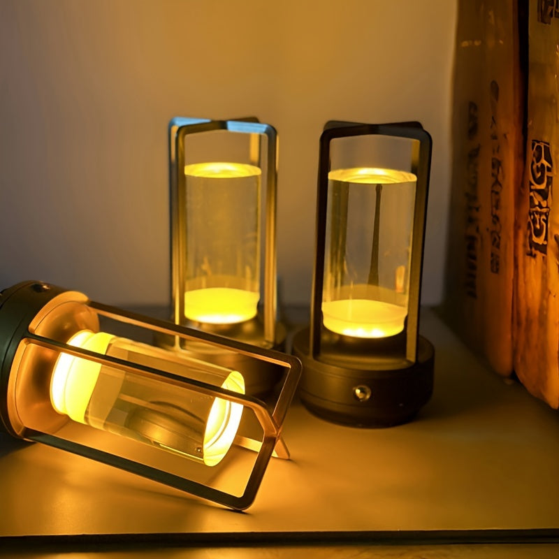 CrystalGlow oplaadbare LED tafellamp
