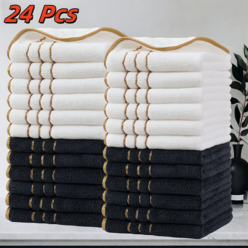 GoldStripe microvezel handdoekenset