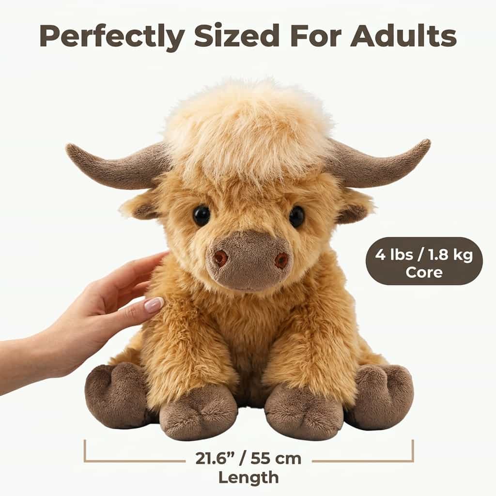 Anti-Stress Schotse Hooglander knuffel