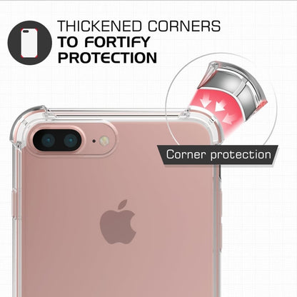 iPhone 7 Plus / 8 Plus transparant TPU air cushion hoesje