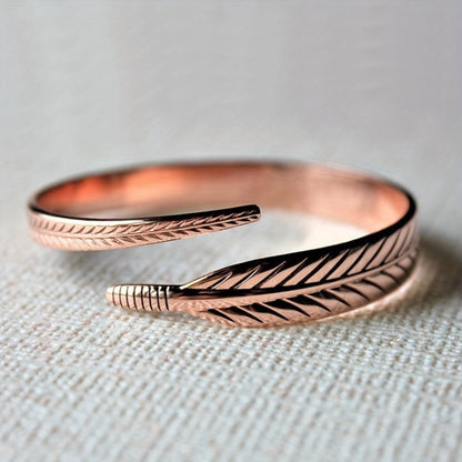 Retro dames armband met bladmotief