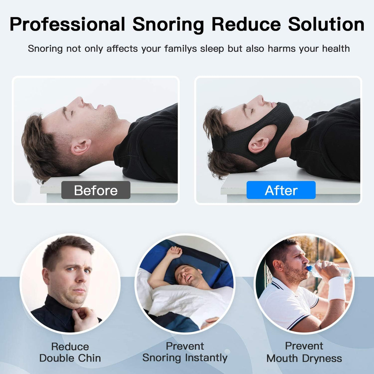 DreamQuiet anti-snurk kinband