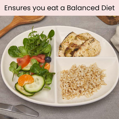 Portion Control porseleinen dieetbord