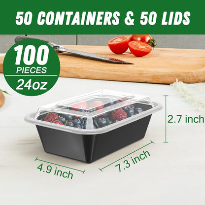 Herbruikbare maaltijd prep containers 50-pack