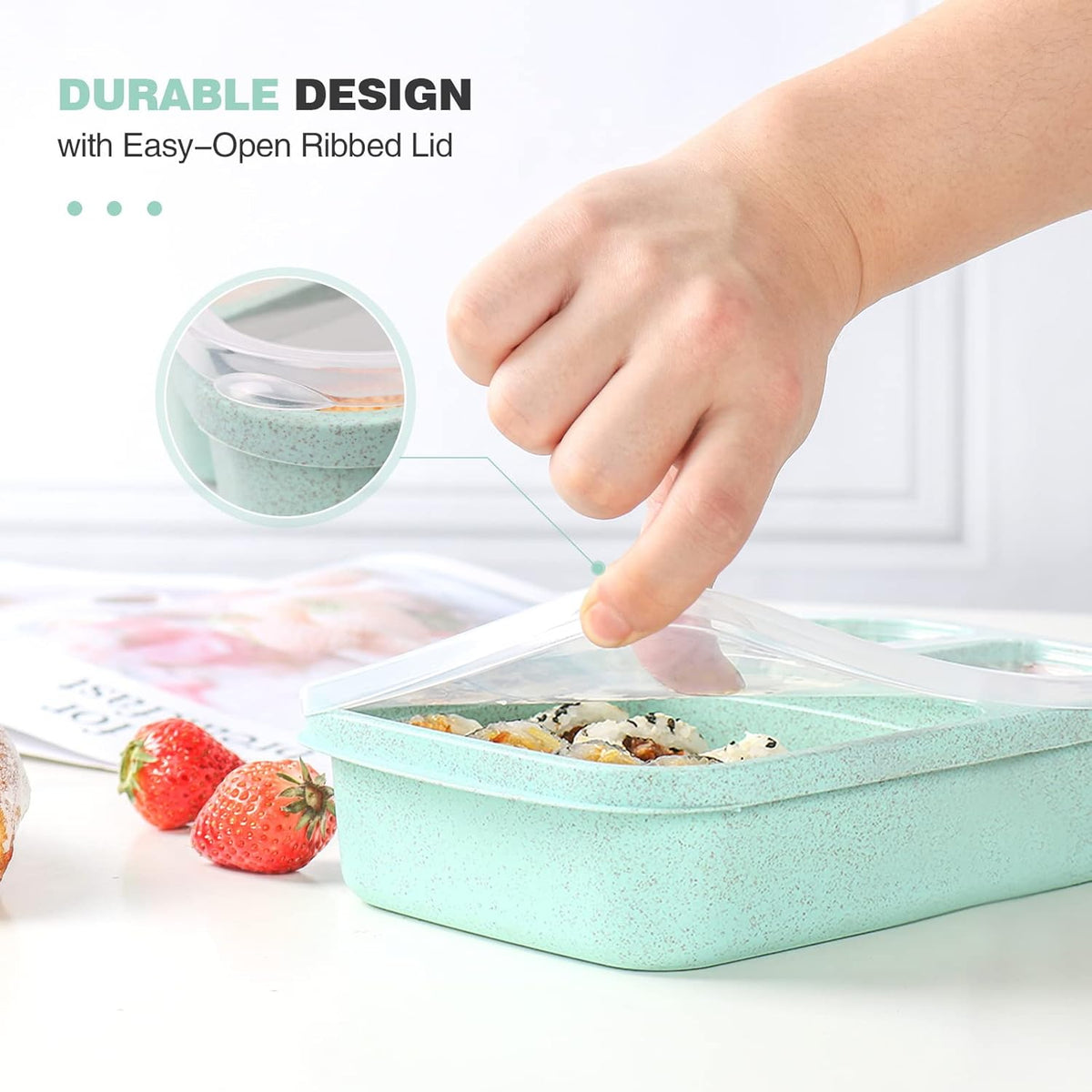 BentoBox Pro herbruikbare snackdoos 4-pack