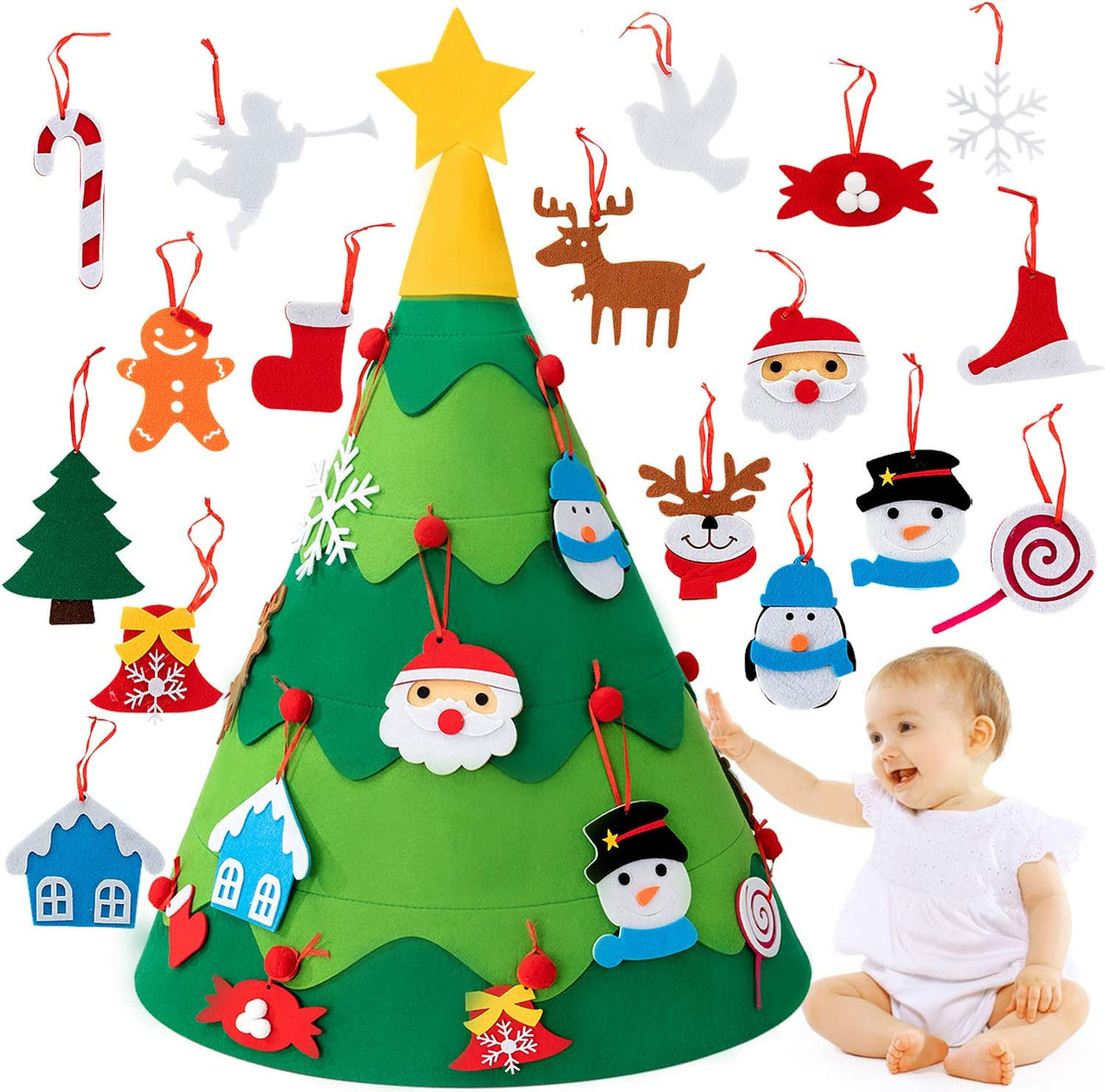 MerryTree vilten kerstboom voor kinderen