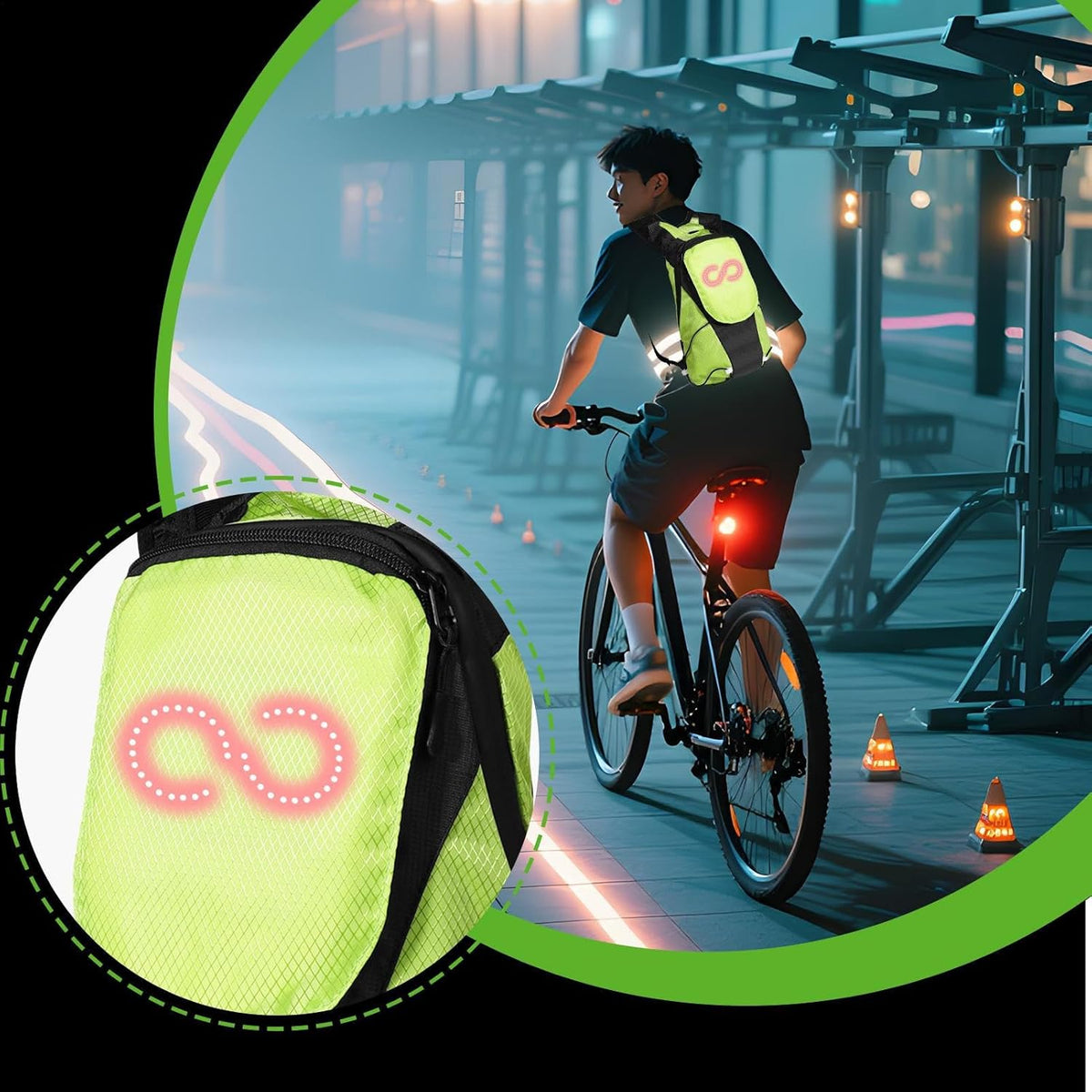 Lumaro LED motorfietsrugzak
