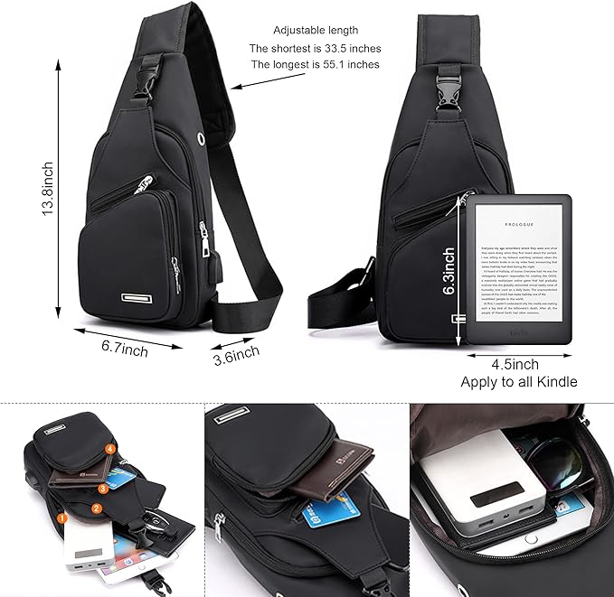 WaveSling multifunctionele waterdichte sling bag