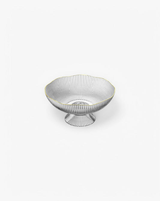 Odior geribbelde keramische fruitkom