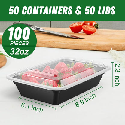 Herbruikbare maaltijd prep containers 50-pack