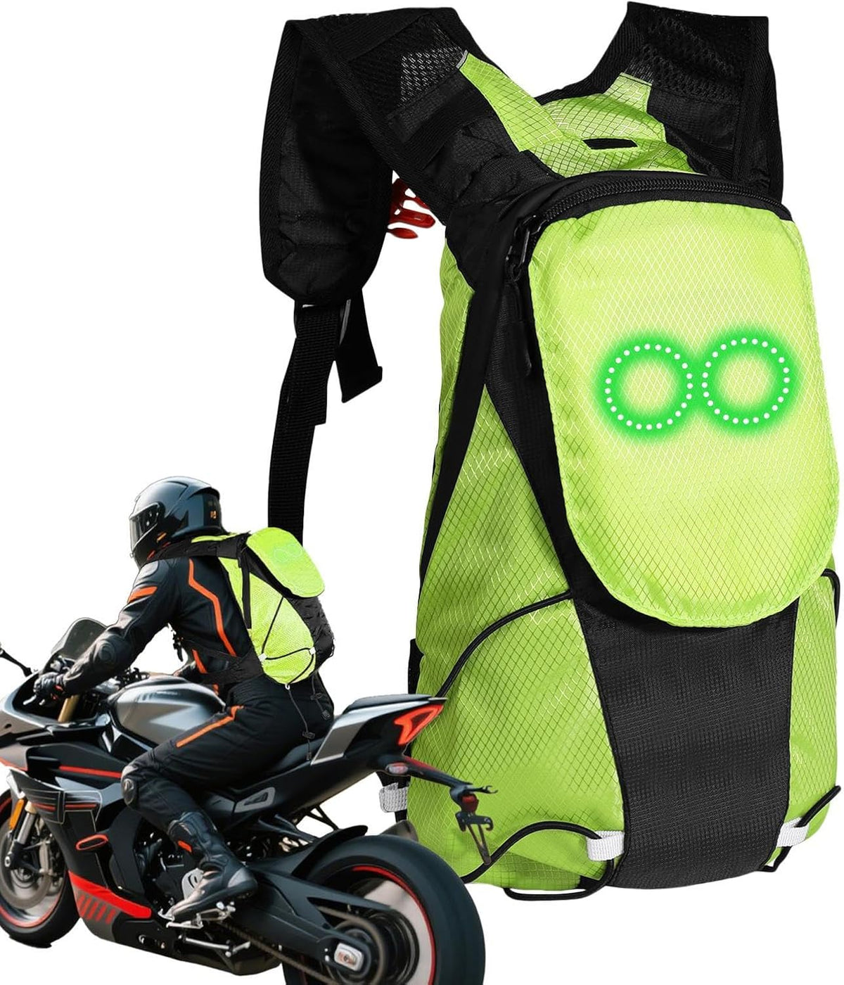 Lumaro LED motorfietsrugzak