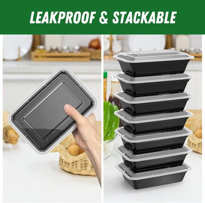 Herbruikbare maaltijd prep containers 50-pack