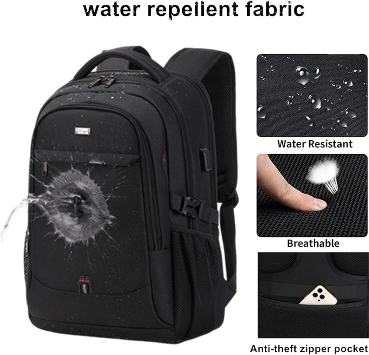 Waterafstotende laptop- en reisrugzak