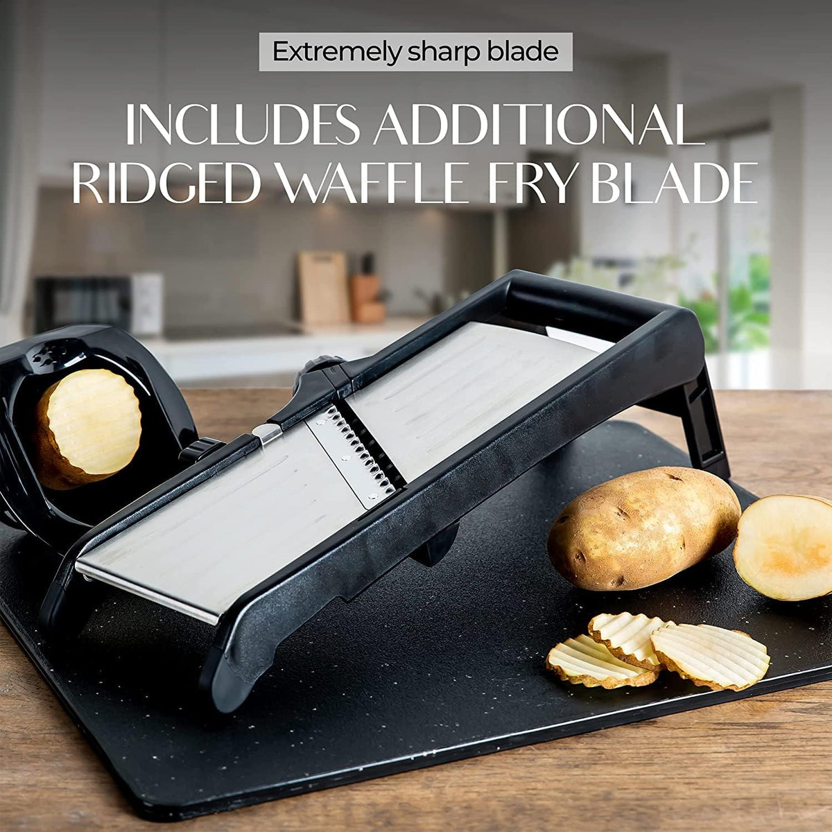 Premium mandoline groentesnijder met snijbestendige handschoenen