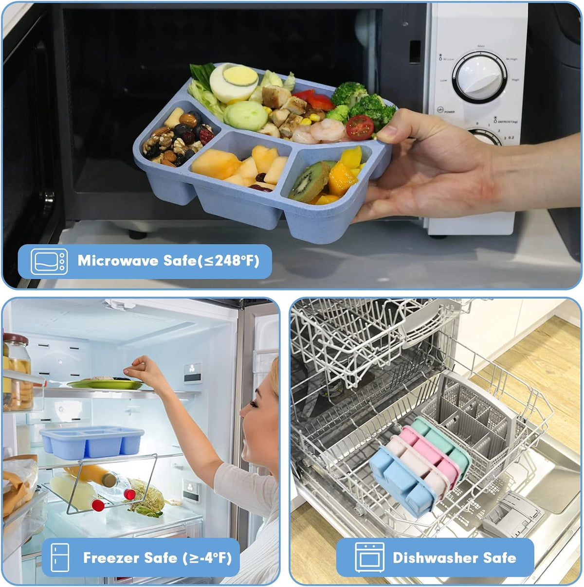 BentoBox Pro herbruikbare snackdoos 4-pack