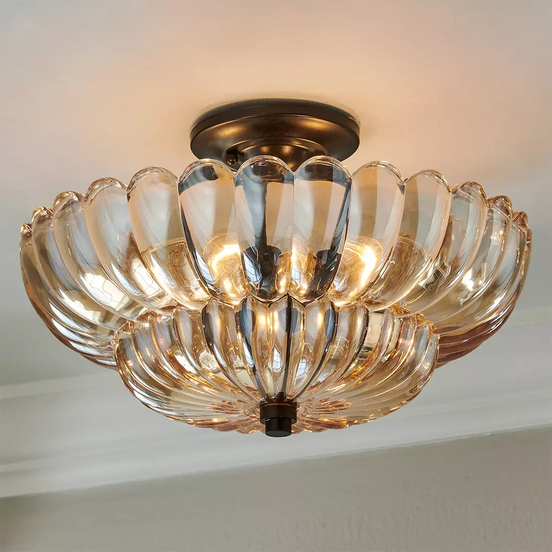 SMD Living vintage glazen plafondlamp