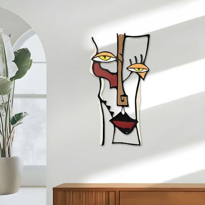 BohoFace metalen wanddecoratie