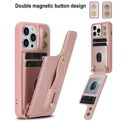 iPhone 16 Pro Max Hoesje met Pasjeshouder en Draagkoord