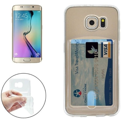 Galaxy S6 Edge TPU hoesje met pasjesvakje