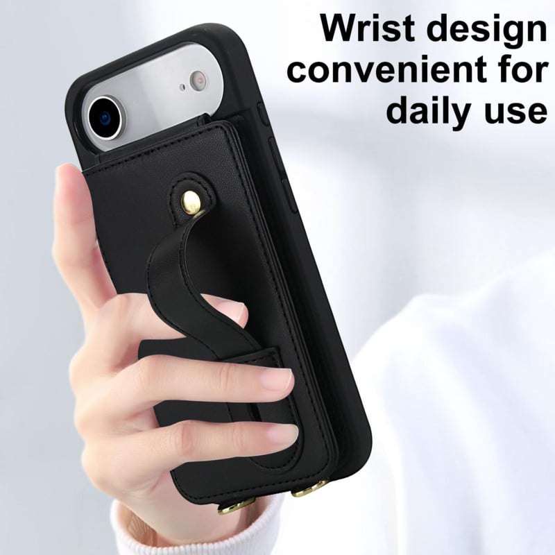 iPhone Air hoesje met pasjeshouder en draagkoord