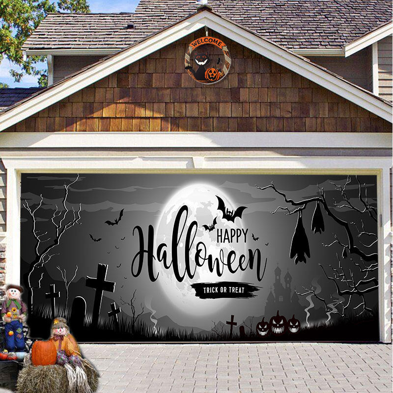 SpookShade Halloween garagedeur decoratie