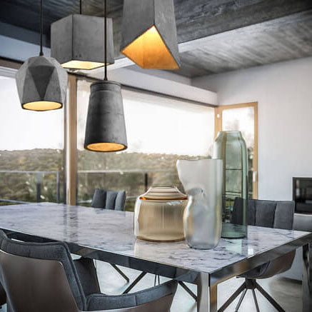 SMD Living industriële cement hanglamp