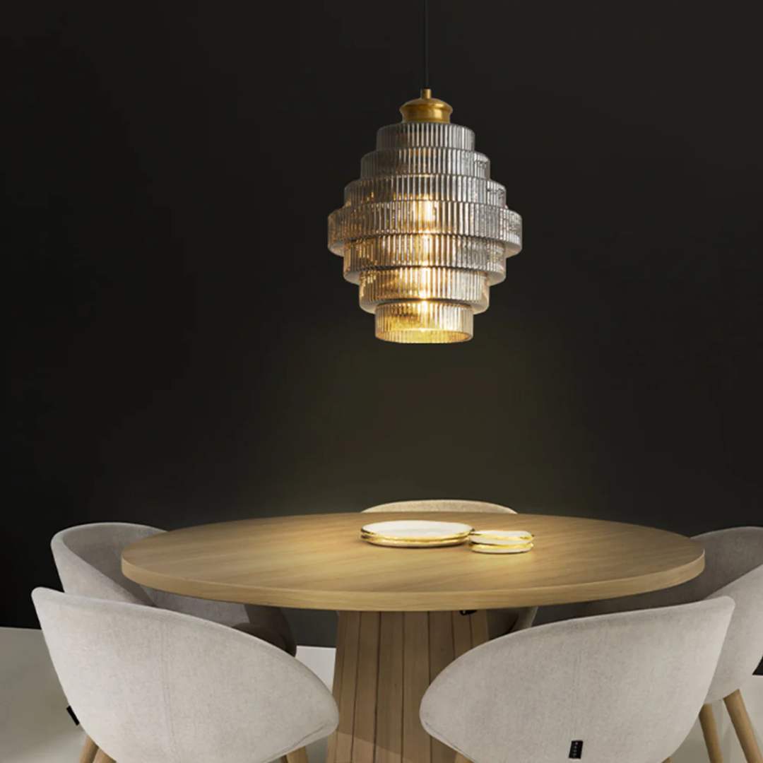 SMD Living golvende glazen hanglamp
