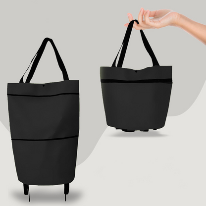 CarryFlex opvouwbare boodschappentas op wielen