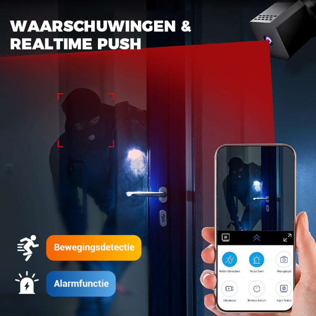 Mini Slimme nachtzicht HD-beveiligingscamera