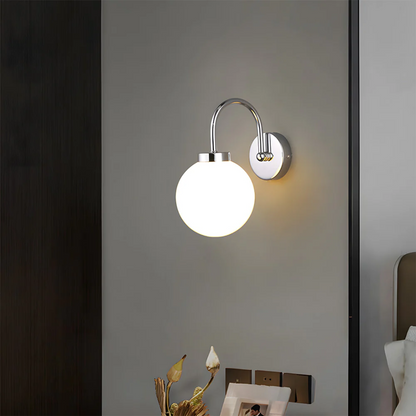 Licinia vintage wandlamp met glazen bol