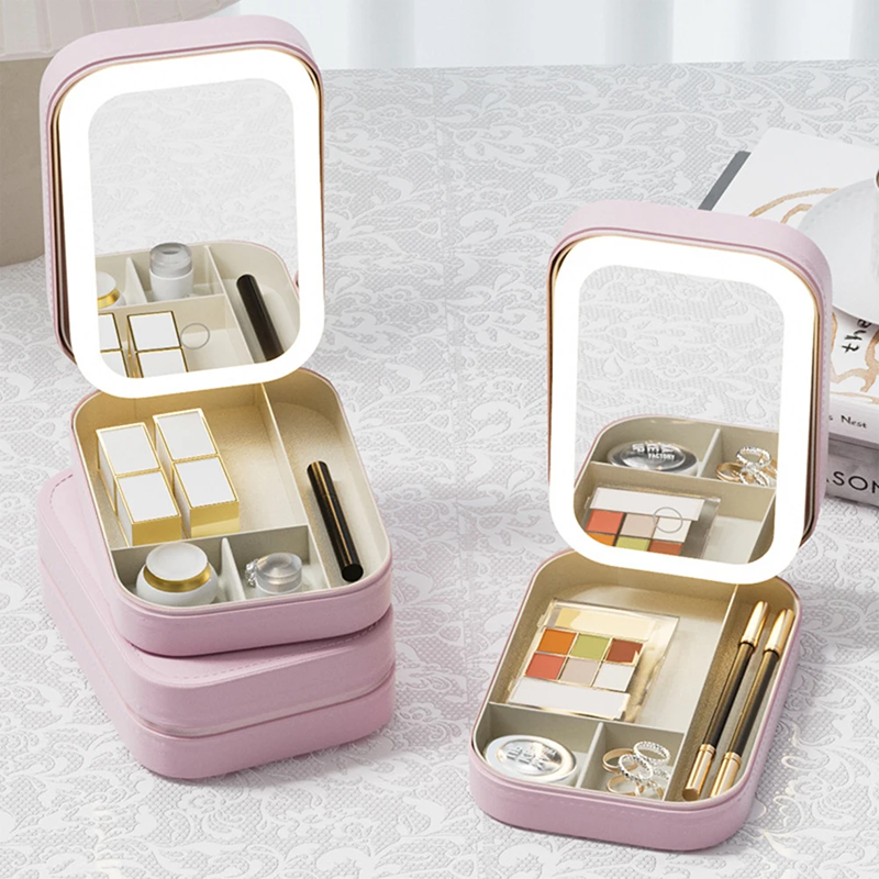 MirrorChic LED Make-Up Spiegel en Organizer