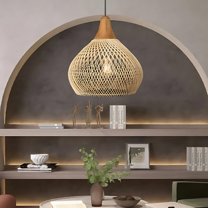 Boho rotan hanglamp sfeerverlichting