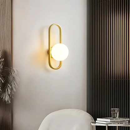 Luxe glazen wandlamp
