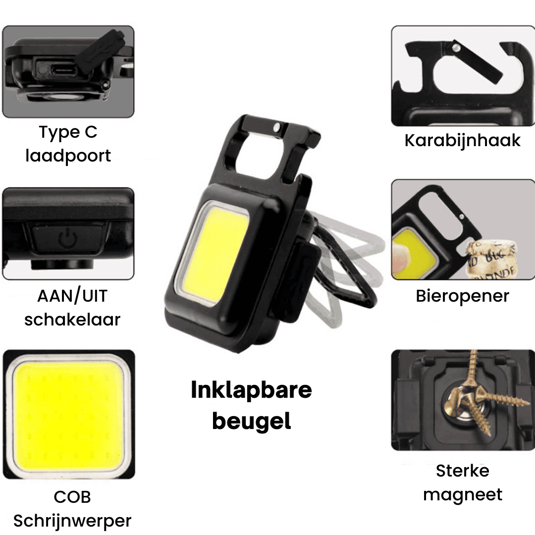 Lumi LED-werklamp sleutelhanger