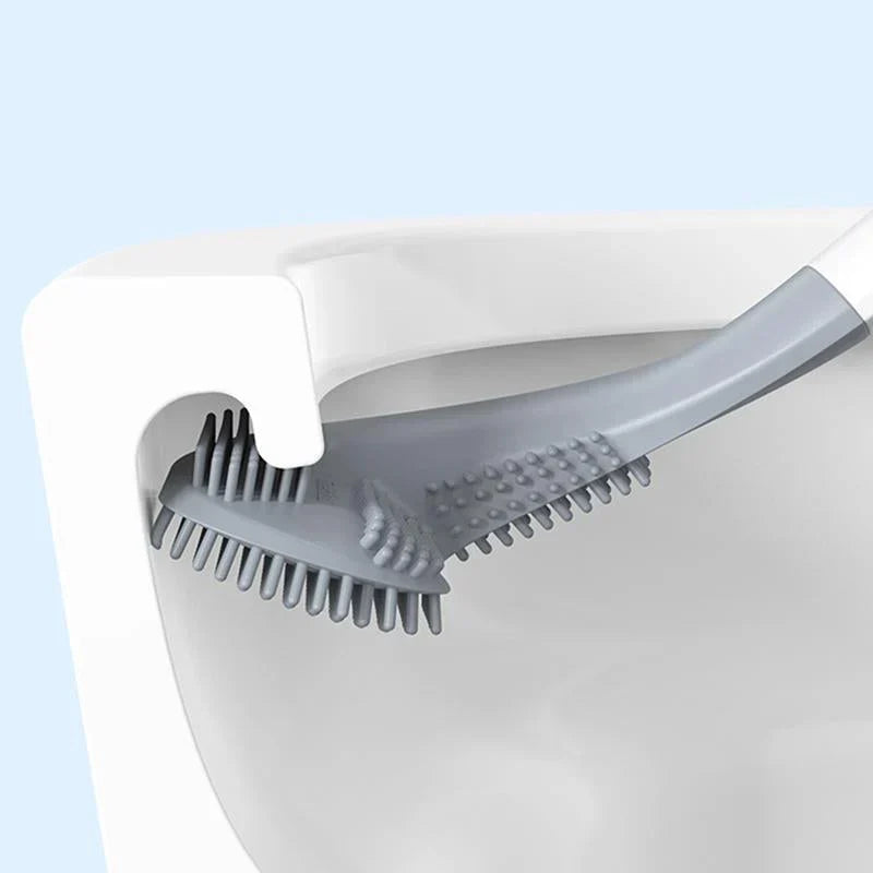 Silicone toiletborstel met wandhouder
