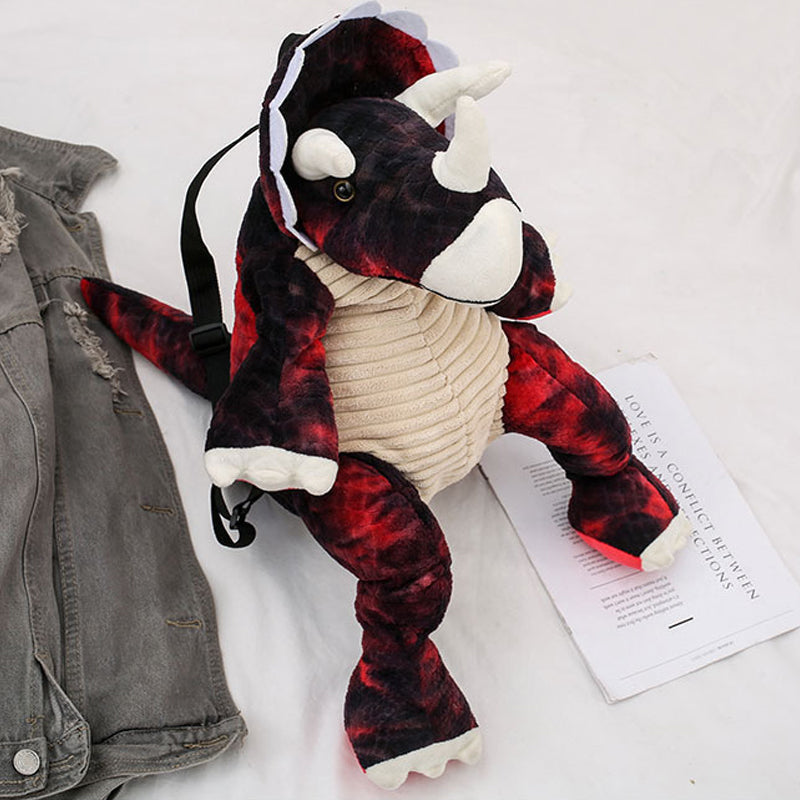 DazzleDino zachte pluche dinosaurus rugzak