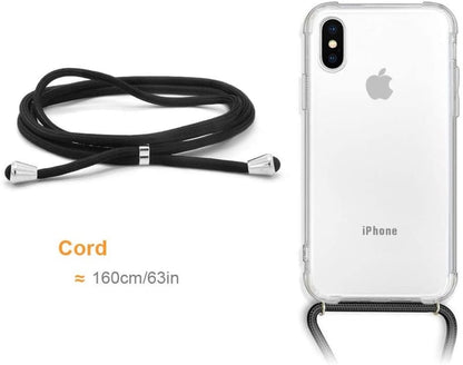 iPhone X / Xs crossbody transparant TPU hoesje