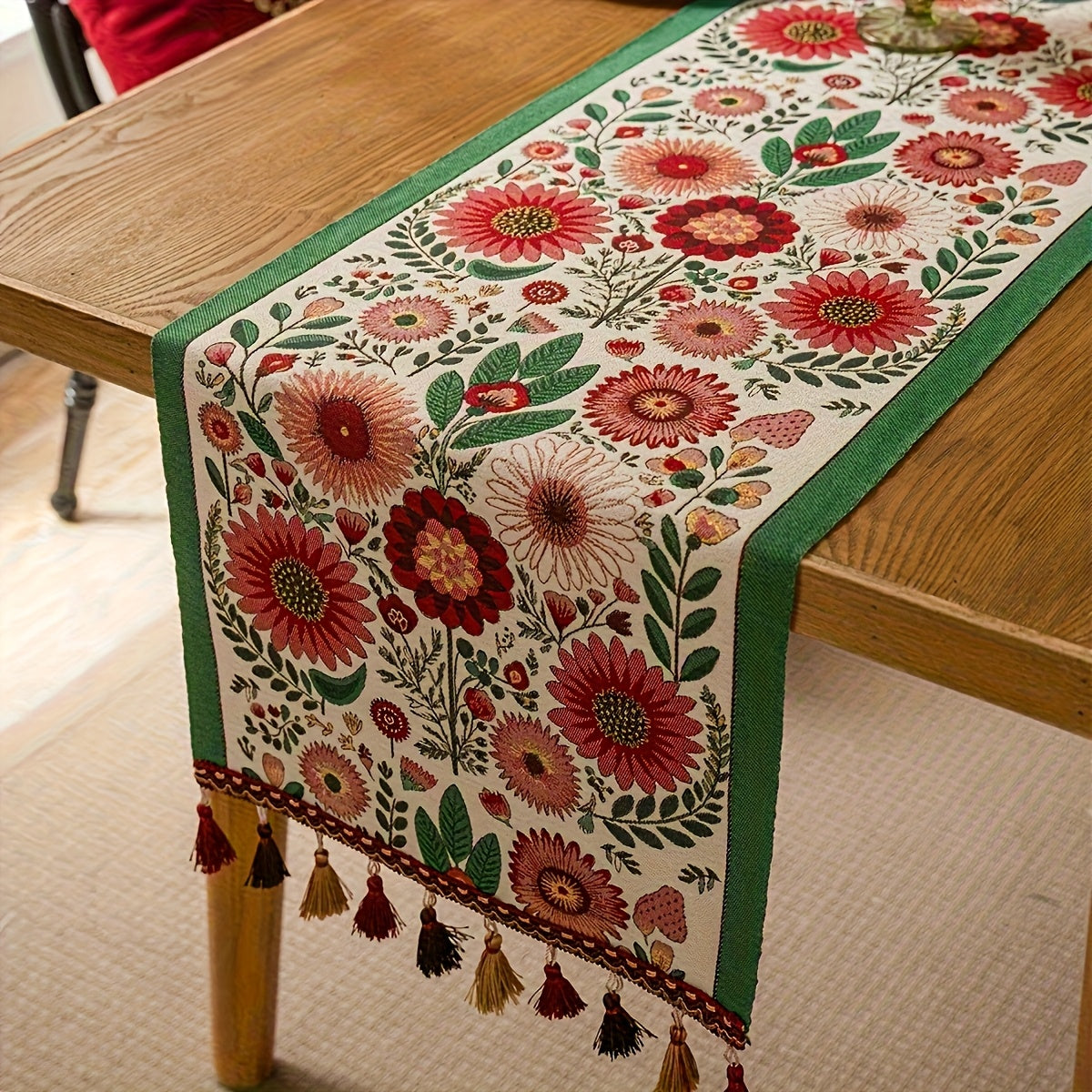 Odior boho geborduurde tafelloper