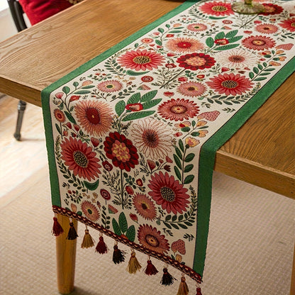 Odior boho geborduurde tafelloper